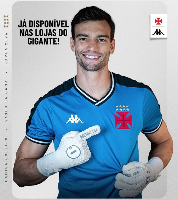 CAMISA JUVENIL KOMBAT GOALKEEPER VASCO 24 - AZUL