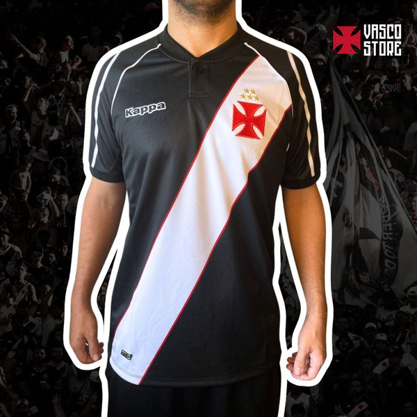 CAMISA KOMBAT HOME PLAYER 98 - PRETO/BRANCO