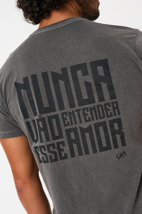 T-SHIRT VASCO - PRETO ESTONADO
